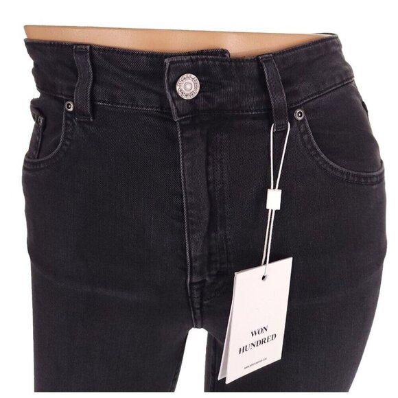 Won Hundred Marilyn B Jeans Size 30/32 US 8 Womens Gray $180 - Picture 6 of 16